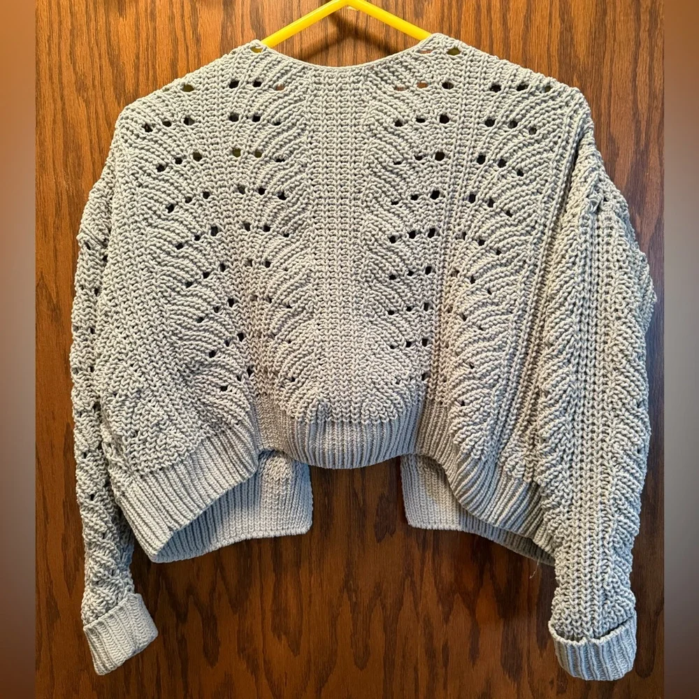 Muted Green Moon & Madison Knit Cardigan by Anthropologie